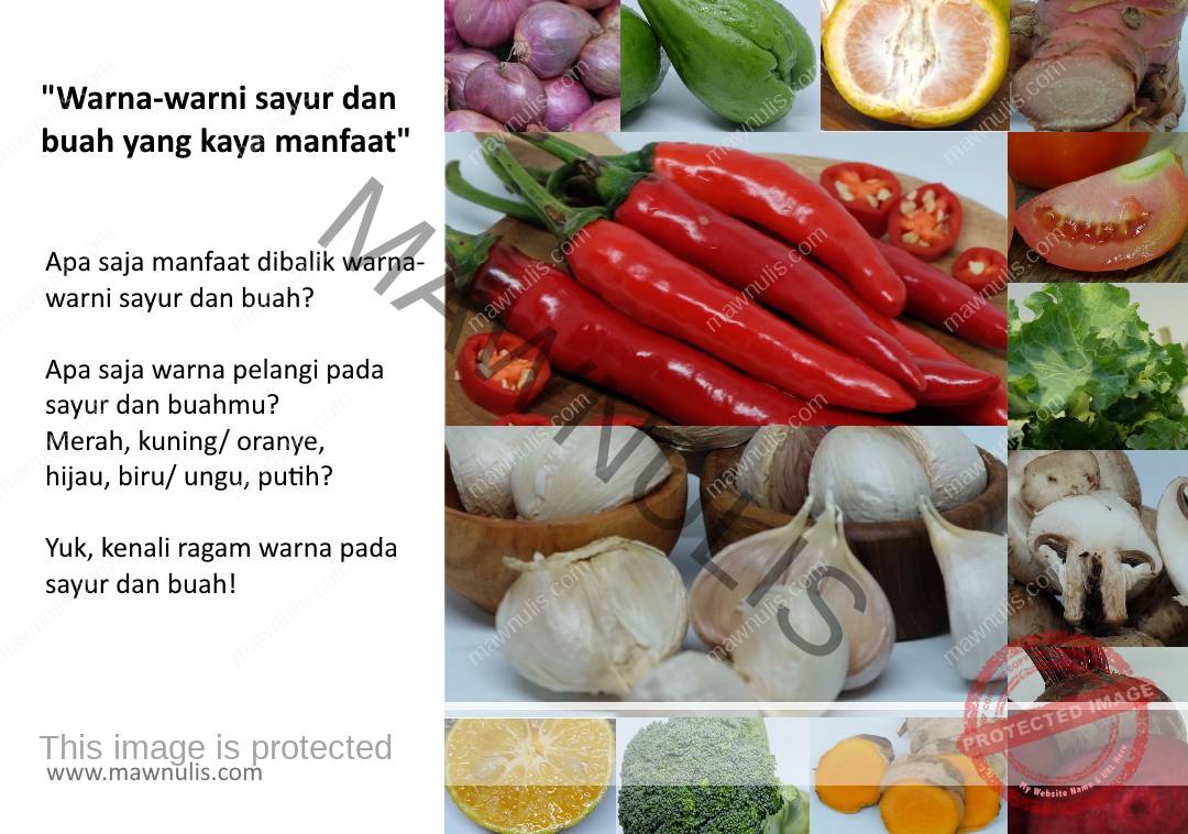 Warna-warni Sayur dan Buah yang Kaya Manfaat